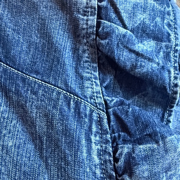 Easel Denim Blue Ruffle Jacket - Picture 9 of 9